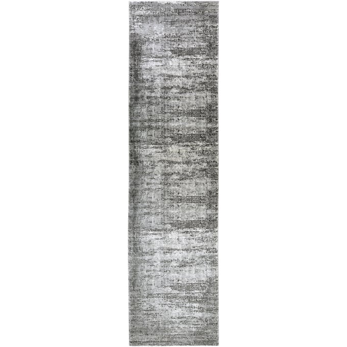 Livabliss Tibetan Medium Gray Charcoal Machine Woven Rug - 120x31 TBT2305-2710