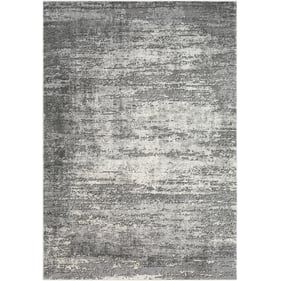 Livabliss Tibetan Medium Gray Charcoal Machine Woven Rug - 91x63