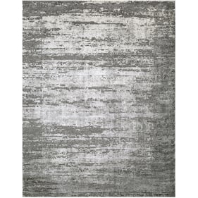 Livabliss Tibetan Medium Gray Charcoal Machine Woven Rug - 122x94