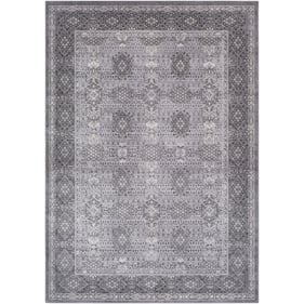 Livabliss Tibetan Medium Gray Charcoal Ivory Machine Woven Rug - 35x24