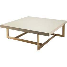 Livabliss Temy Gray Metallic Bronze Coffee Table