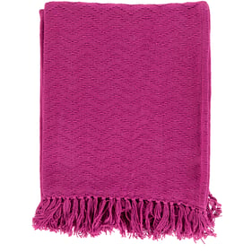 Livabliss Thelma Magenta Throw