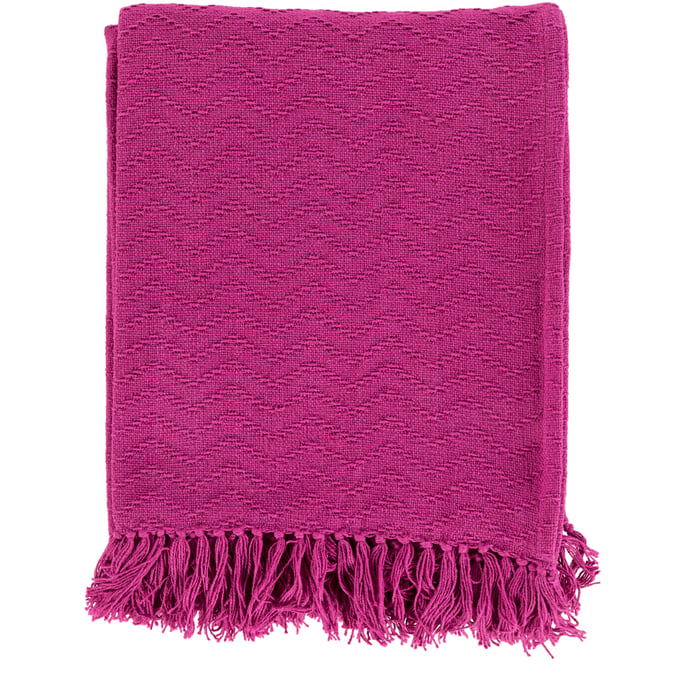 Livabliss Thelma Magenta Throw THM6004-5060