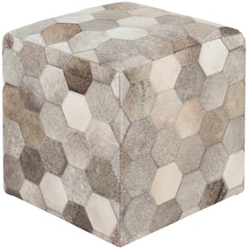 Livabliss Trail Light Gray Charcoal Ottoman