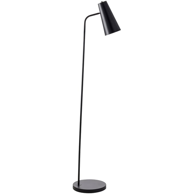 Livabliss Tanner Black Metallic Brass Task Floor Lamp TNR-002