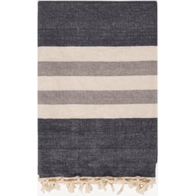 Livabliss Troy Charcoal Cream Gray Throw