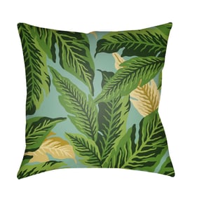 Livabliss Tropical Dark Green Accent Pillow Cover - 18x18