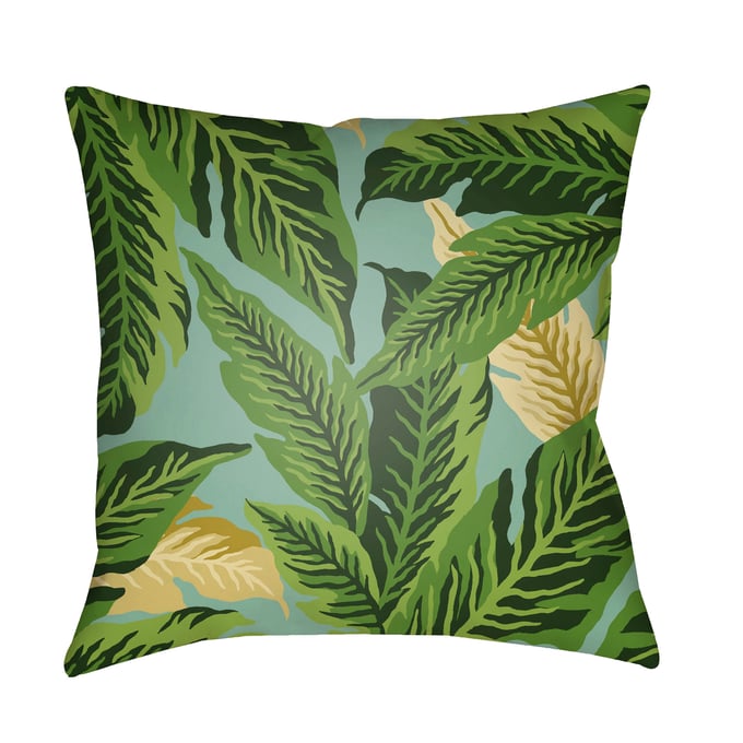 Livabliss Tropical Dark Green Accent Pillow Cover - 18x18 TP001-1818