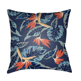 Livabliss Tropical Mustard Navy Burnt Orange Aqua Blue Accent Pillow Cover ...