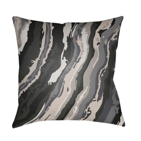 Livabliss Textures Ink Blue Navy Black Accent Pillow Cover - 20x20