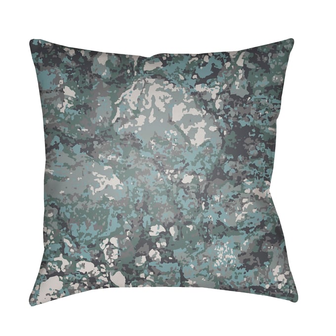 Livabliss Textures Aqua Teal Pale Dark Blue Accent Pillow Cover - 18x18 TX018-1818