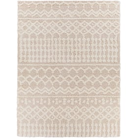 Livabliss Urban Shag Cream Light Beige Machine Woven Rug - 122x94