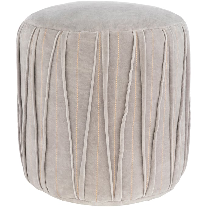 Livabliss Vela Gray Pouf VLPF003-161616