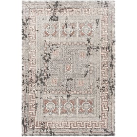 Livabliss Venezia Plum Light Beige Slate Black Machine Woven Rug - 35x24