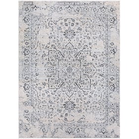 Livabliss Venezia Slate Light Beige Black Machine Woven Rug - 122x94