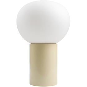 Livabliss Verve Beige White Globe Table Lamp