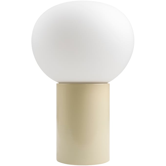 Livabliss Verve Beige White Globe Table Lamp VRC-003