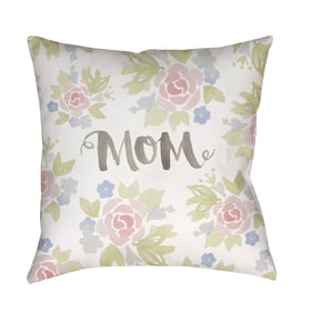 Livabliss Mom II Off White Light Silver Ash Sage Pale Slate Accent Pillow C...