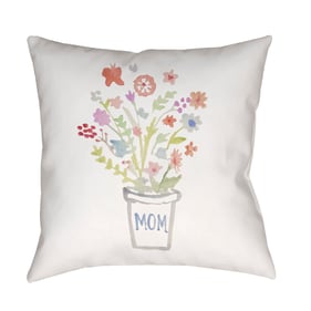 Livabliss Bouquet II Off White Light Silver Ivory Pale Slate Accent Pillow ...