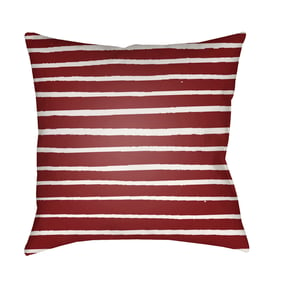 Livabliss Stripes Light Silver Mocha Brick Bronze Accent Pillow Cover - 18x...