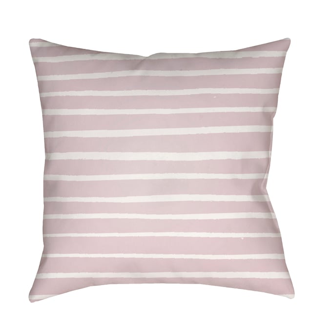 Livabliss Stripes Off White Pale Slate Grey Light Metallic Silver Accent Pillow Cover - 20x20 WRAN011-2020