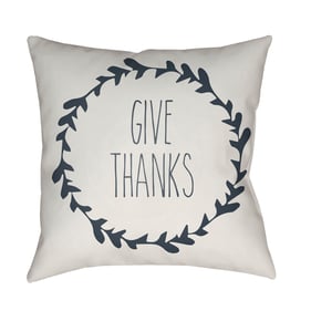 Livabliss Wreath Light Grey Ivory Ash Accent Pillow Cover - 20x20