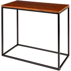 Livabliss Aryaa Dark Brown Black End Table