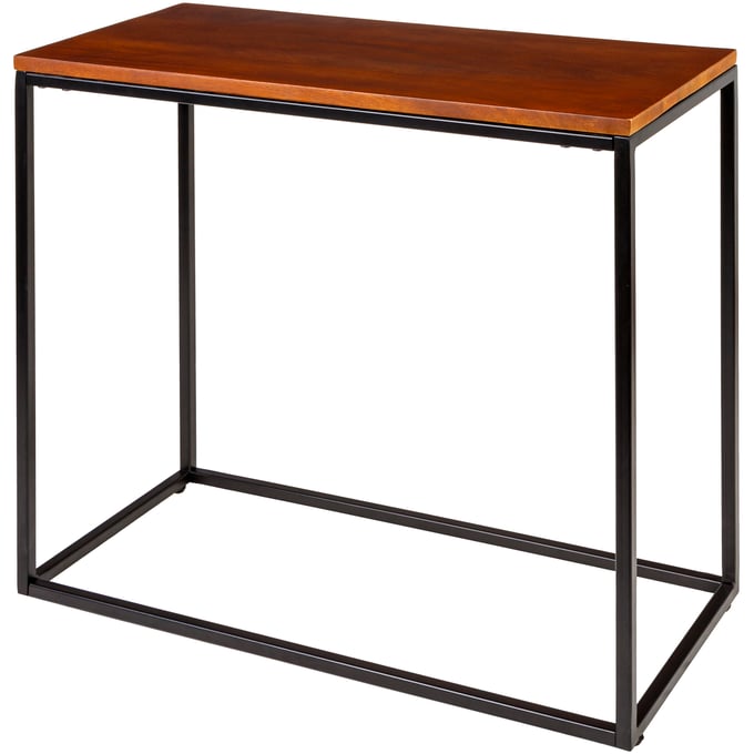 Livabliss Aryaa Dark Brown Black End Table YAA-011