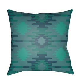 Livabliss Yindi Emerald Teal Dark Blue Accent Pillow Cover - 18x18