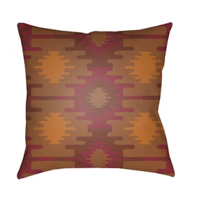 Livabliss Yindi Brown Rust Burnt Orange Accent Pillow Cover - 18x18