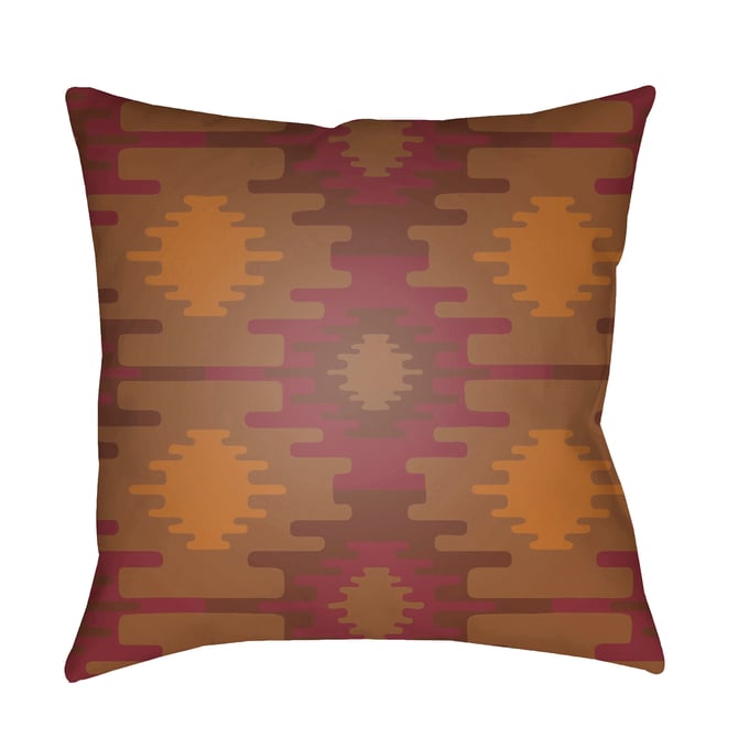 Livabliss Yindi Brown Rust Burnt Orange Accent Pillow Cover - 20x20 YN030-2020