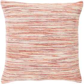 Livabliss Zuma Burgundy Burnt Orange Beige Poly Accent Pillow - 18x18