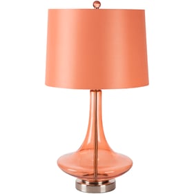 Livabliss Zoey Bright Orange Accent Table Lamp