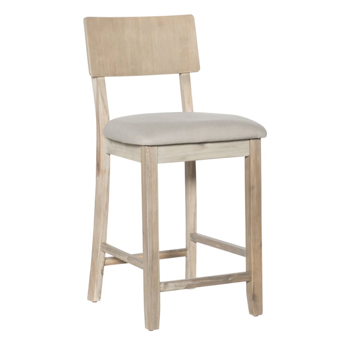 Linon Jordan Gray Wash Counter Stool LN-017101GWSH01U