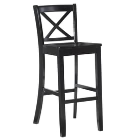 Linon Torino Black X Back Bar Stool