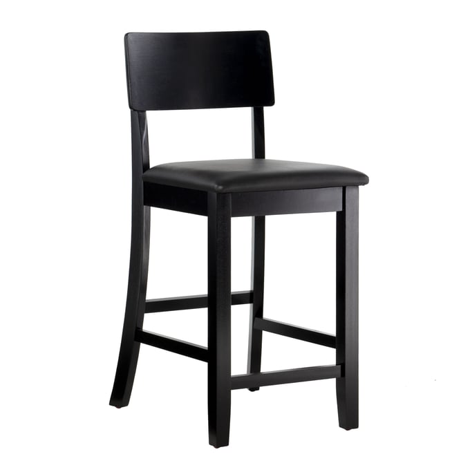 Linon Torino Dark Brown Counter Height Stool LN-01854BLK-01-KD-U