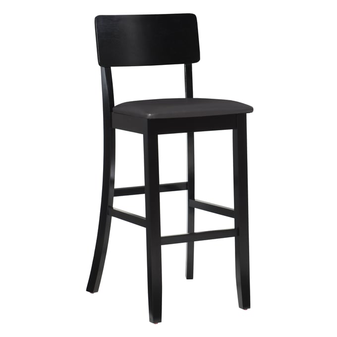 Linon Torino Dark Brown Bar Stool LN-01855BLK-01-KD-U