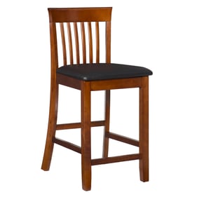 Linon Torino Dark Cherry Brown Craftsman Counter Height Stool