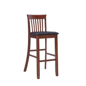 Linon Torino Dark Cherry Brown Craftsman Bar Stool