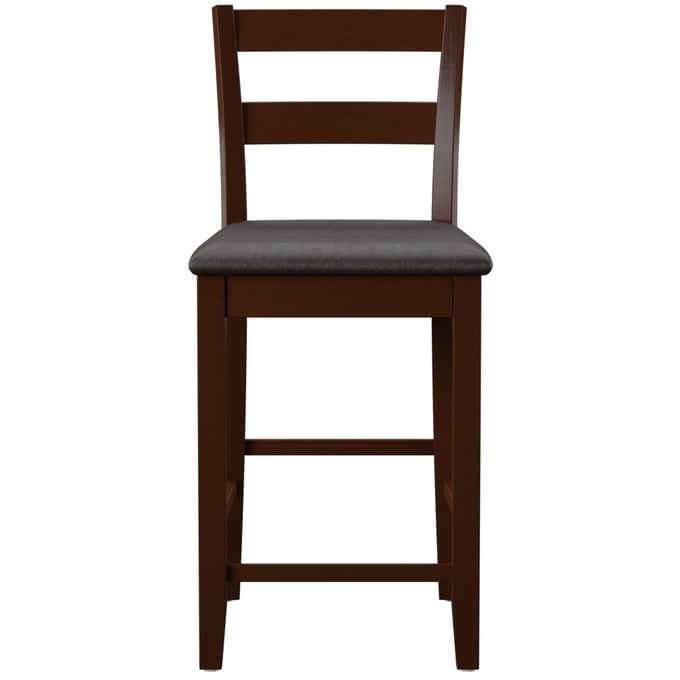 Linon Torino Merlot Dark Brown Soho Counter Height Stool LN-01866ESP-01-KD-U