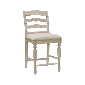 Linon Marino White Wash Counter Stool