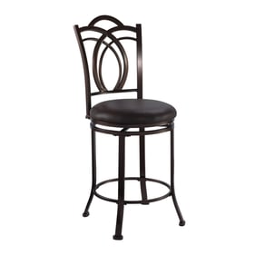 Linon Calif Coffee Brown Counter Height Stool