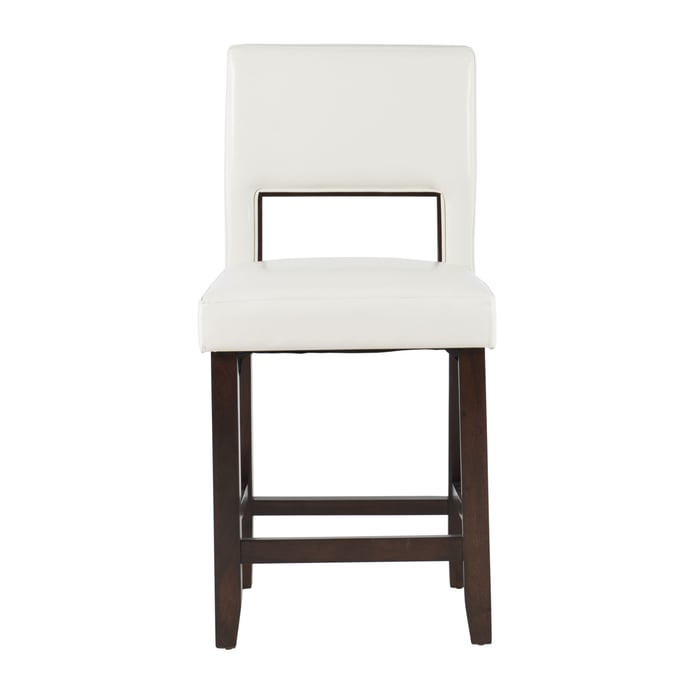 Linon Vega White Counter Height Stool LN-14053WHT-01-KD-U