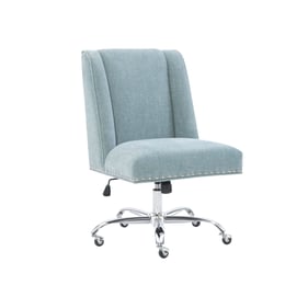 Linon Draper Aqua Office Chair