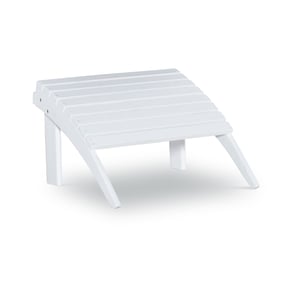 Linon Adirondack White Ottoman