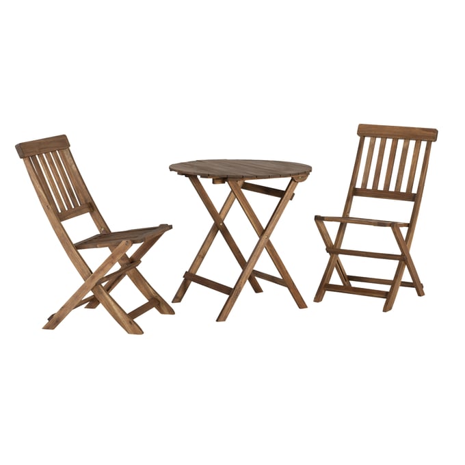 Linon Catalan Acorn 3pc Bistro Set LN-21165T36-01-AS-U