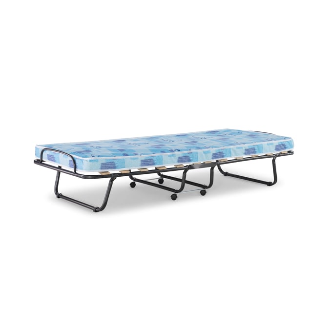 Linon Roma Blue White Folding Bed LN-358ROMA-01-AS-U