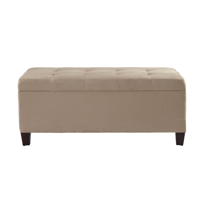 Linon Carmen Beige Shoe Storage Ottoman LN-40602BGE-01-KD-U