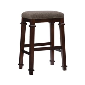 Linon Kennedy Brown Backless Bar Stool