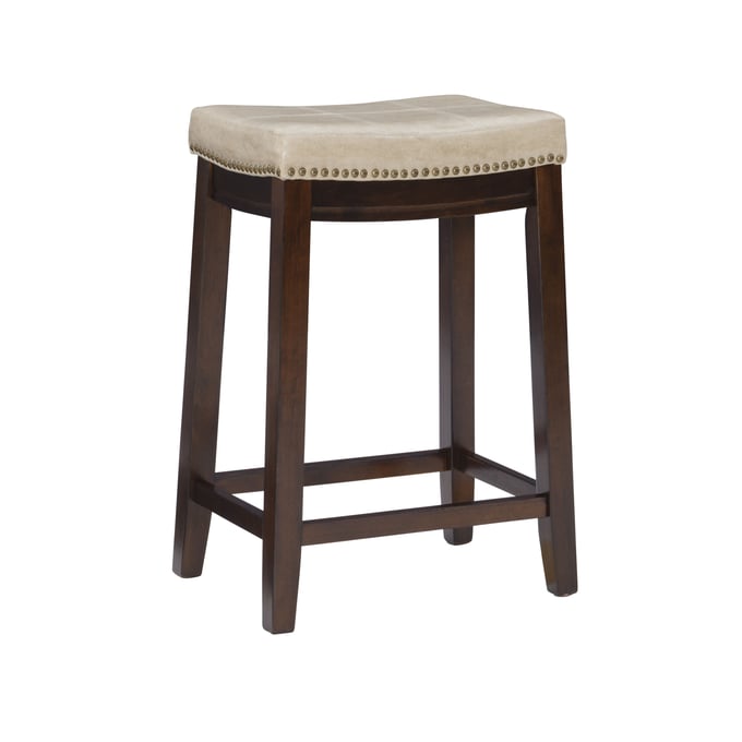 Linon Claridge Beige Counter Stool LN-55815JUTE01U